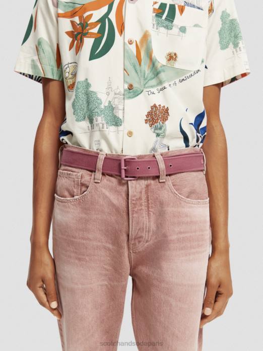 Scotch & Soda Hommes ceinture en toile dahlia accessoires 4HB4709