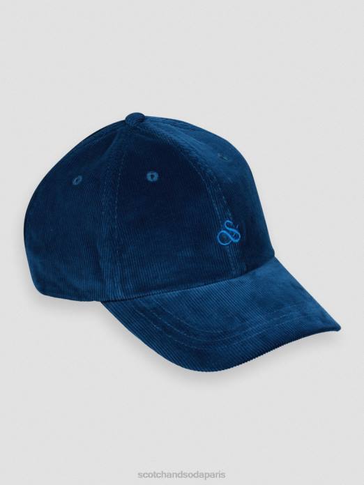 Scotch & Soda Hommes casquette en velours côtelé Marin accessoires 4HB4706