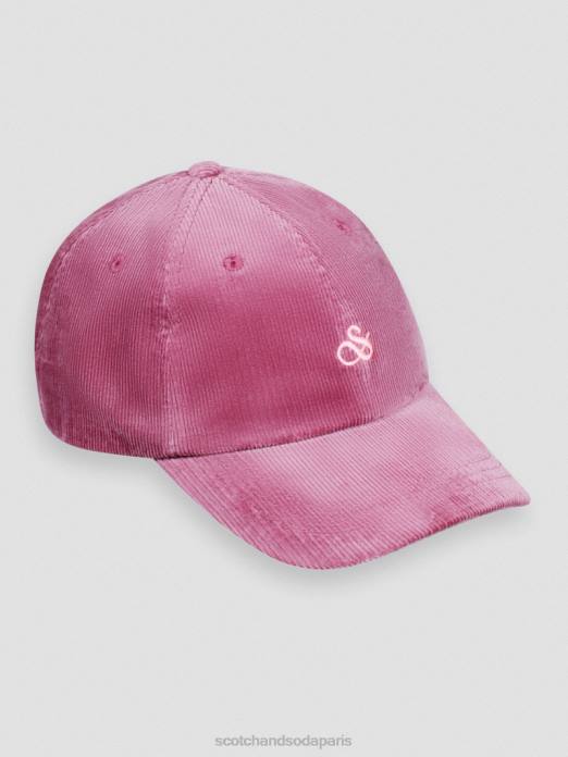 Scotch & Soda Hommes casquette en velours côtelé dahlia accessoires 4HB4707
