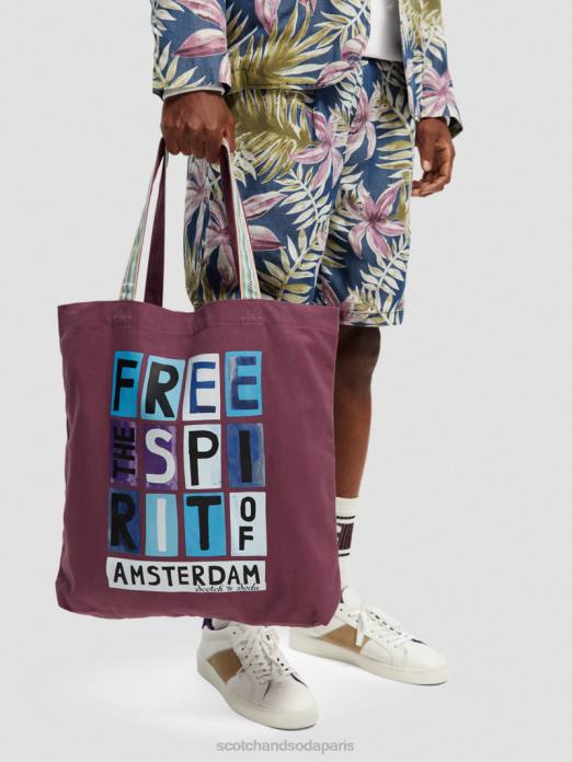 Scotch & Soda Hommes sac fourre-tout en toile dahlia accessoires 4HB4698