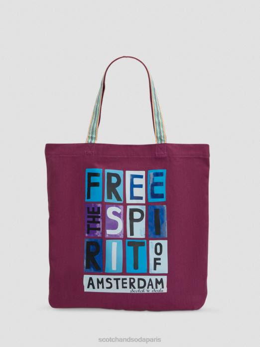 Scotch & Soda Hommes sac fourre-tout en toile dahlia accessoires 4HB4698