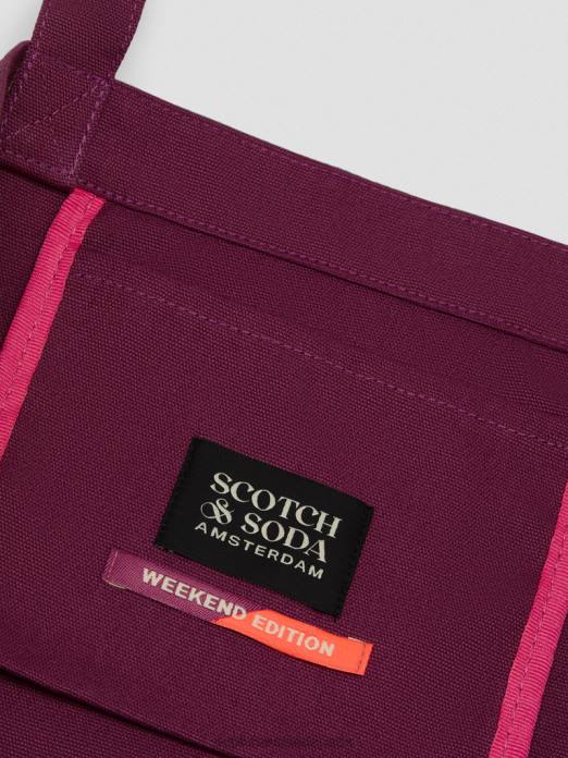 Scotch & Soda Hommes sac fourre-tout en toile dahlia accessoires 4HB4698