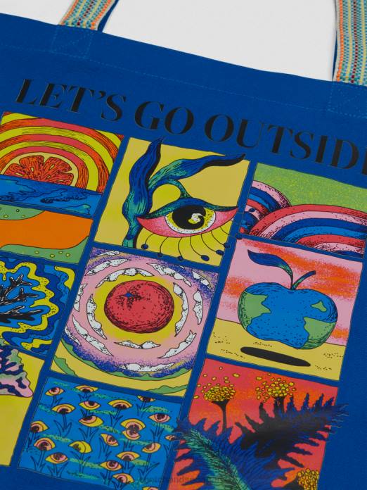 Scotch & Soda Hommes sac fourre-tout en toile iris bleu accessoires 4HB4703