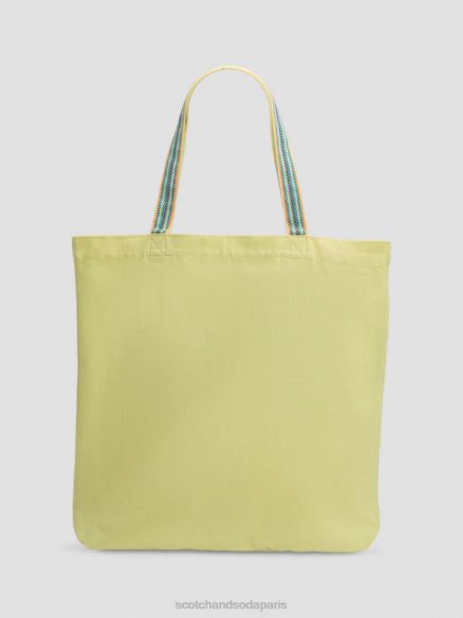 Scotch & Soda Hommes sac fourre-tout en toile jonquille accessoires 4HB4702