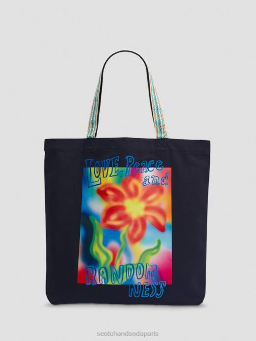 Scotch & Soda Hommes sac fourre-tout en toile nuit accessoires 4HB4699