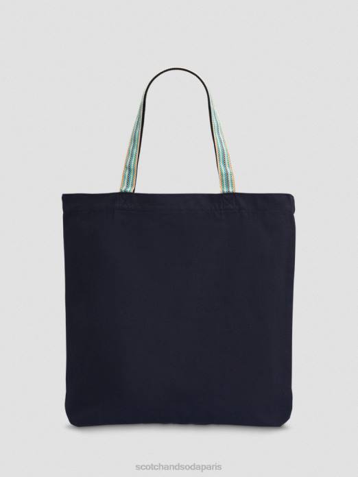 Scotch & Soda Hommes sac fourre-tout en toile nuit accessoires 4HB4699