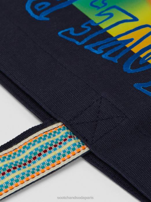 Scotch & Soda Hommes sac fourre-tout en toile nuit accessoires 4HB4699