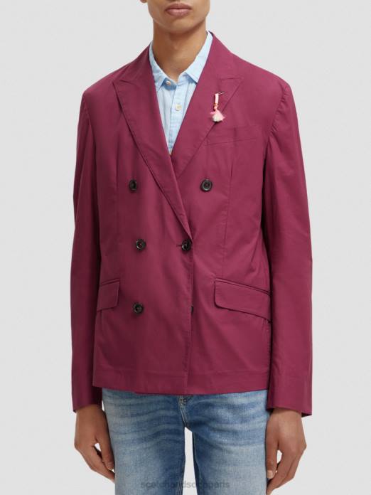 Scotch & Soda Hommes blazer léger à double boutonnage dahlia vêtements 4HB4661