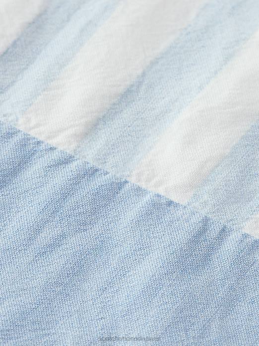 Scotch & Soda Hommes chemise en chambray mélangé léger coupe décontractée mer bleue vêtements 4HB4314