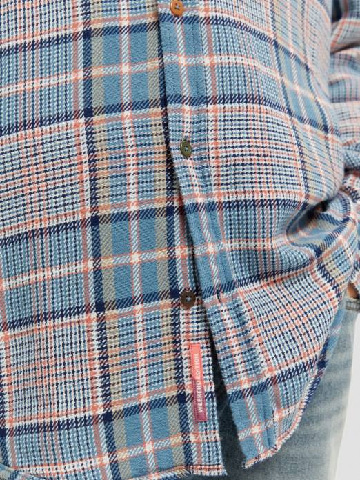 Scotch & Soda Hommes chemise en flanelle brossée coupe classique combo b vêtements 4HB4336