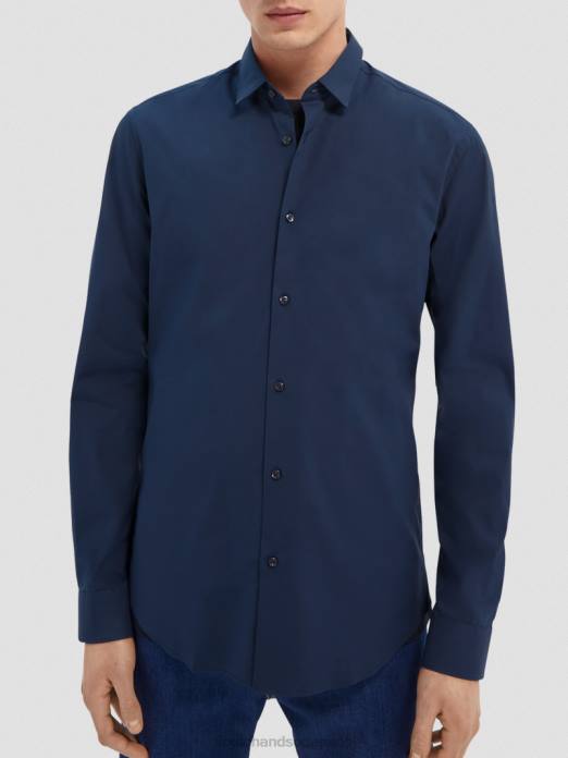 Scotch & Soda Hommes chemise extensible classique | coupe slim nuit vêtements 4HB4324