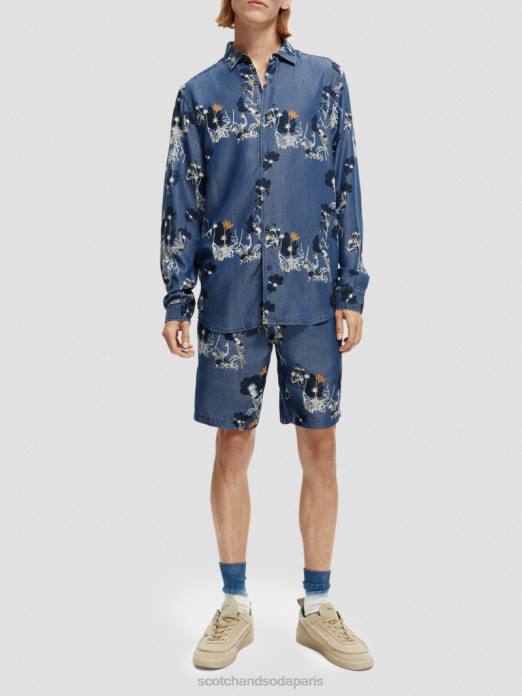 Scotch & Soda Hommes chemise imprimée coupe classique combiner un vêtements 4HB4308
