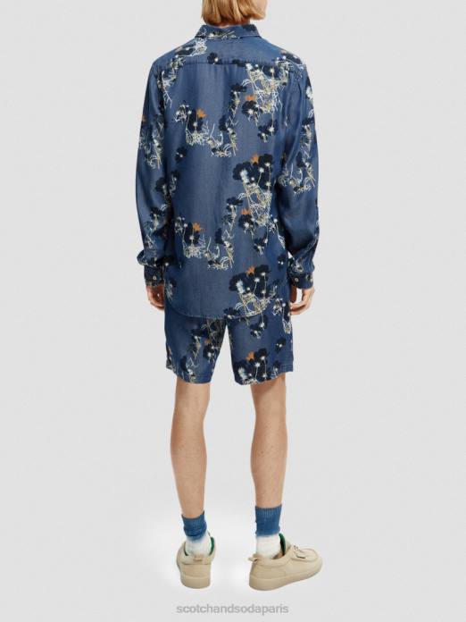 Scotch & Soda Hommes chemise imprimée coupe classique combiner un vêtements 4HB4308