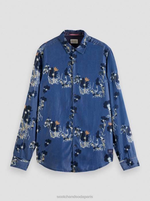Scotch & Soda Hommes chemise imprimée coupe classique combiner un vêtements 4HB4308