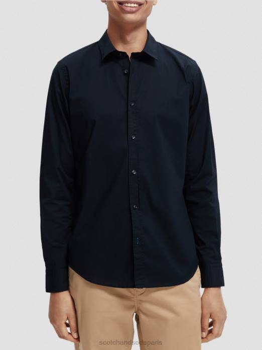 Scotch & Soda Hommes chemise slim bio essentielle nuit vêtements 4HB4309