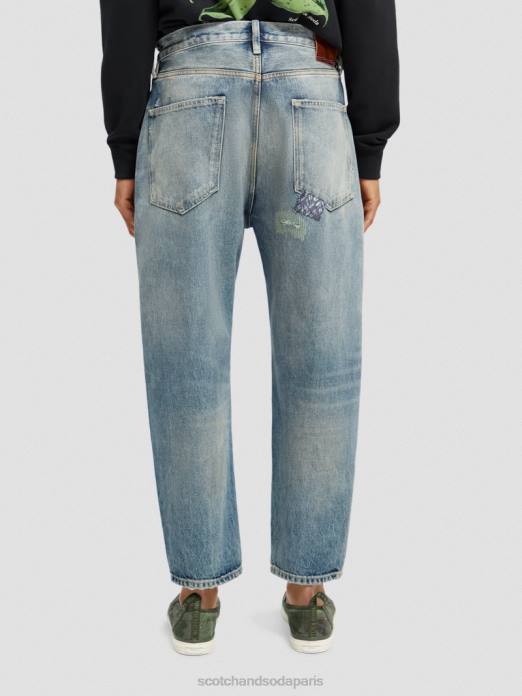 Scotch & Soda Hommes jean coupe super décontractée The Strand Premium nouveau grunge vêtements 4HB4578