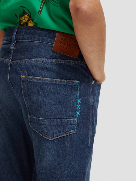 Scotch & Soda Hommes jean slim classique ralston goutte de pluie sombre vêtements 4HB4579