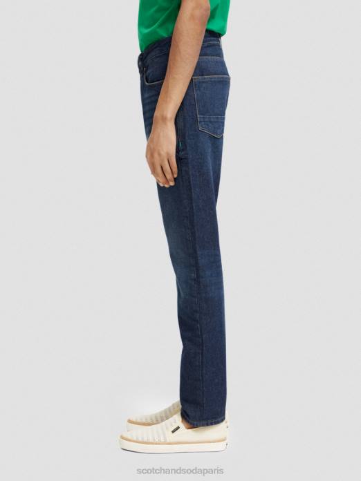 Scotch & Soda Hommes jean slim classique ralston goutte de pluie sombre vêtements 4HB4579