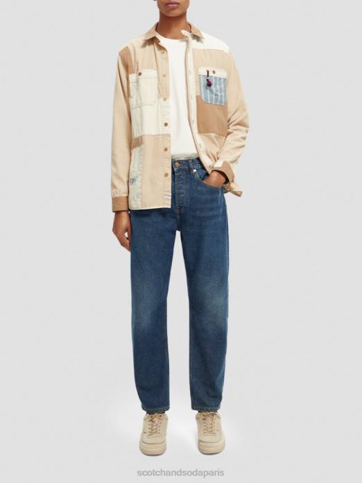 Scotch & Soda Hommes le jean ample fuselé The Dean promenade vêtements 4HB4590