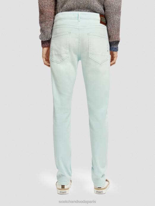 Scotch & Soda Hommes le jean teint en pièce coupe super slim menthe vêtements 4HB4583