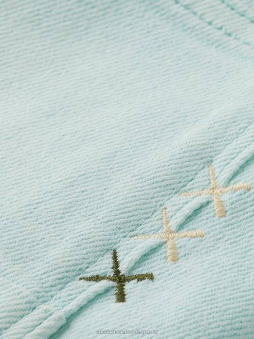 Scotch & Soda Hommes le jean teint en pièce coupe super slim menthe vêtements 4HB4583