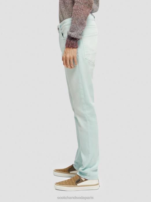 Scotch & Soda Hommes le jean teint en pièce coupe super slim menthe vêtements 4HB4583