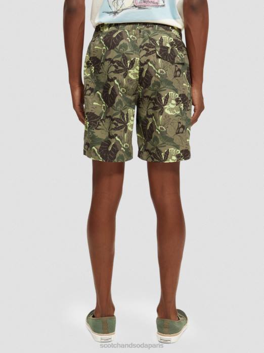 Scotch & Soda Hommes short de bain long imprimé camouflage floral vêtements 4HB4676