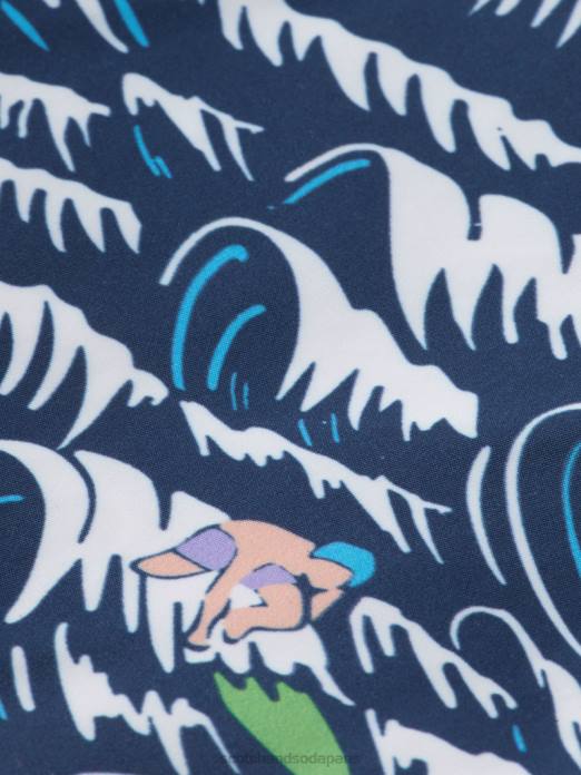 Scotch & Soda Hommes short de bain long imprimé vague bleue surf aop vêtements 4HB4678