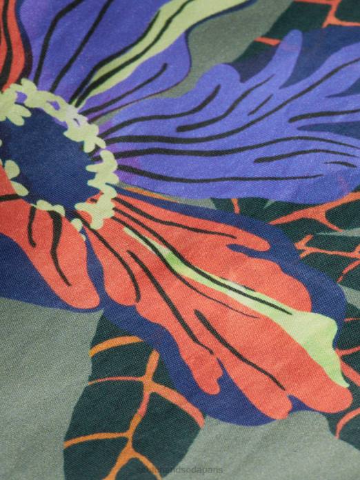 Scotch & Soda Hommes short de bain mi-long imprimé imprimé vert vêtements 4HB4693