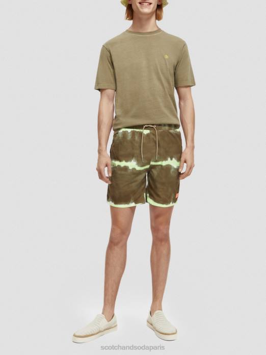 Scotch & Soda Hommes short de bain mi-long imprimé tie-dye teinture de cravate de l'armée vêtements 4HB4688