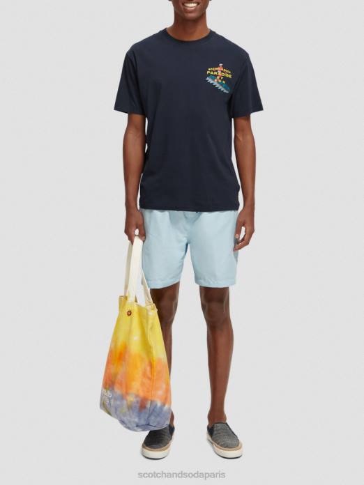 Scotch & Soda Hommes short de bain mi-long mer bleue vêtements 4HB4664