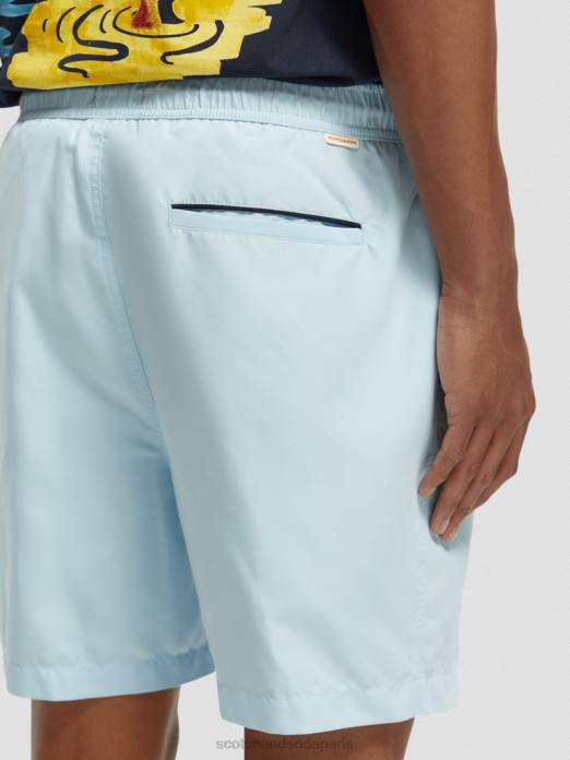 Scotch & Soda Hommes short de bain mi-long mer bleue vêtements 4HB4664