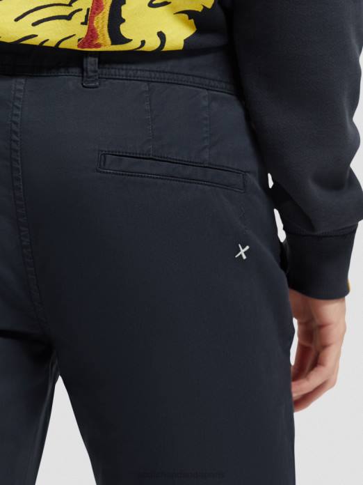 Scotch & Soda Hommes chino super slim fit teint en pièce marine vêtements 4HB4496