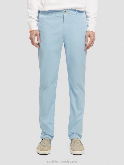 Scotch & Soda Hommes chino super slim fit teint en pièce mer bleue vêtements 4HB4498