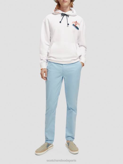 Scotch & Soda Hommes chino super slim fit teint en pièce mer bleue vêtements 4HB4498