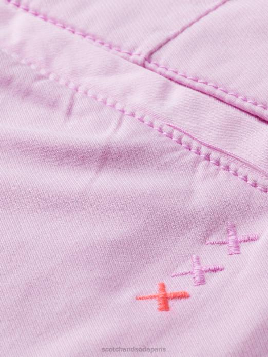 Scotch & Soda Hommes chino super slim fit teint en pièce pierre rose vêtements 4HB4494