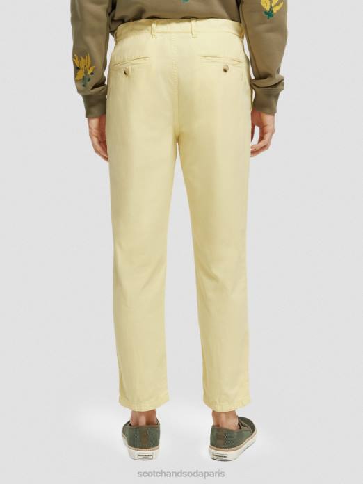 Scotch & Soda Hommes le jogger teint en pièce coupe fuselée Regular The Drift banane vêtements 4HB4490