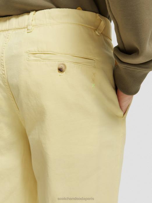 Scotch & Soda Hommes le jogger teint en pièce coupe fuselée Regular The Drift banane vêtements 4HB4490