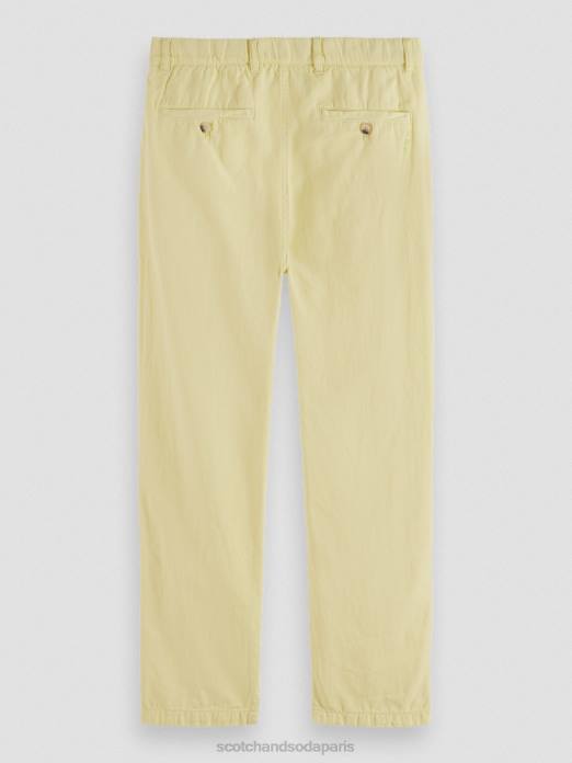 Scotch & Soda Hommes le jogger teint en pièce coupe fuselée Regular The Drift banane vêtements 4HB4490