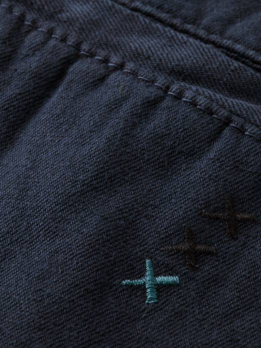 Scotch & Soda Hommes le jogger teint en pièce coupe fuselée Regular The Drift marine vêtements 4HB4491