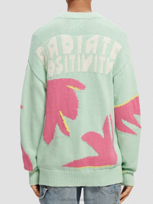 Scotch & Soda Hommes cardigan en maille intarsia combiner un vêtements 4HB4640