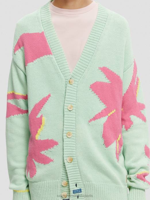 Scotch & Soda Hommes cardigan en maille intarsia combiner un vêtements 4HB4640