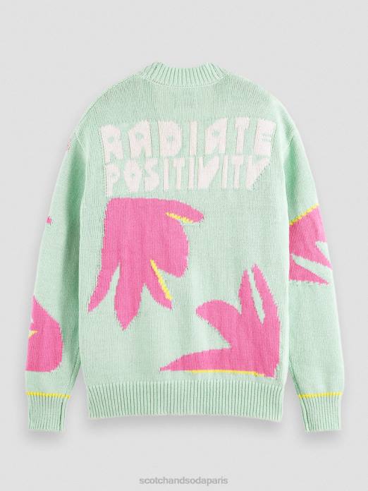 Scotch & Soda Hommes cardigan en maille intarsia combiner un vêtements 4HB4640