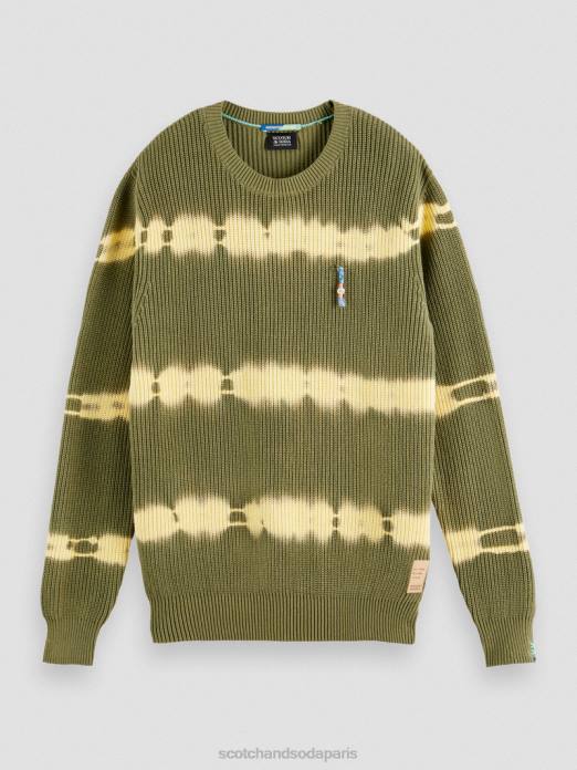 Scotch & Soda Hommes pull biologique tie-dye en grosse maille combinaison c vêtements 4HB4649