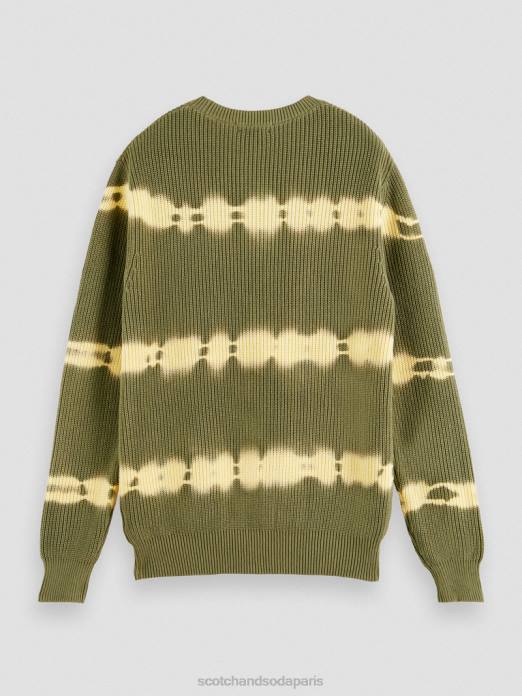 Scotch & Soda Hommes pull biologique tie-dye en grosse maille combinaison c vêtements 4HB4649