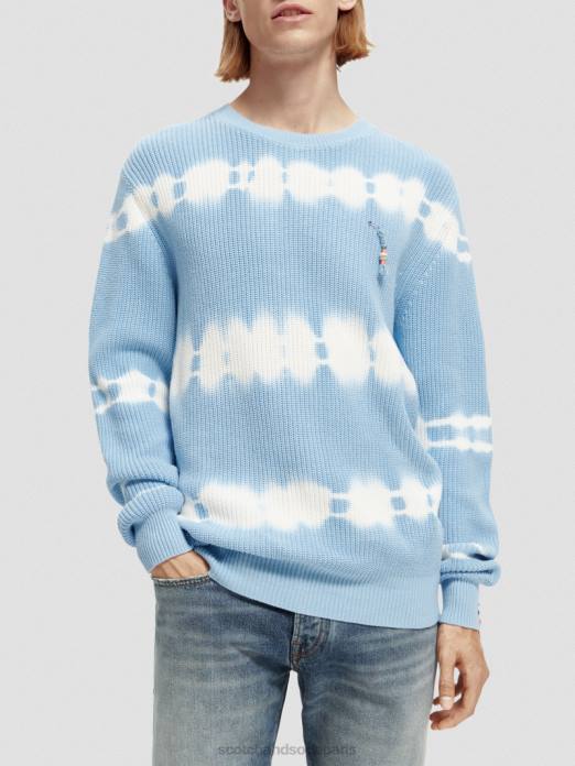 Scotch & Soda Hommes pull biologique tie-dye en grosse maille combiner un vêtements 4HB4647