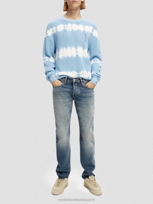 Scotch & Soda Hommes pull biologique tie-dye en grosse maille combiner un vêtements 4HB4647