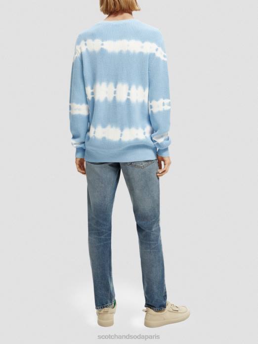 Scotch & Soda Hommes pull biologique tie-dye en grosse maille combiner un vêtements 4HB4647