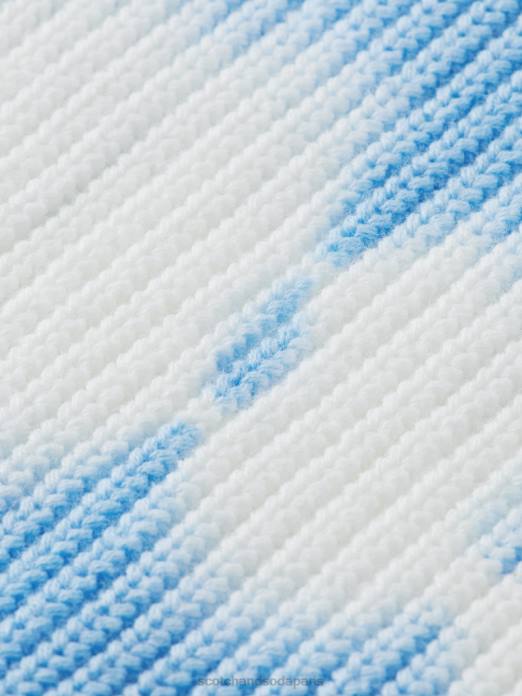 Scotch & Soda Hommes pull biologique tie-dye en grosse maille combiner un vêtements 4HB4647