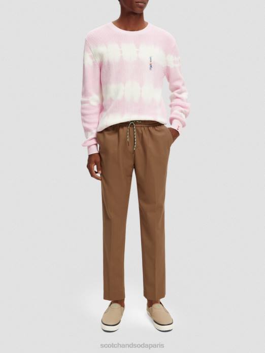 Scotch & Soda Hommes pull biologique tie-dye en grosse maille combo b vêtements 4HB4646